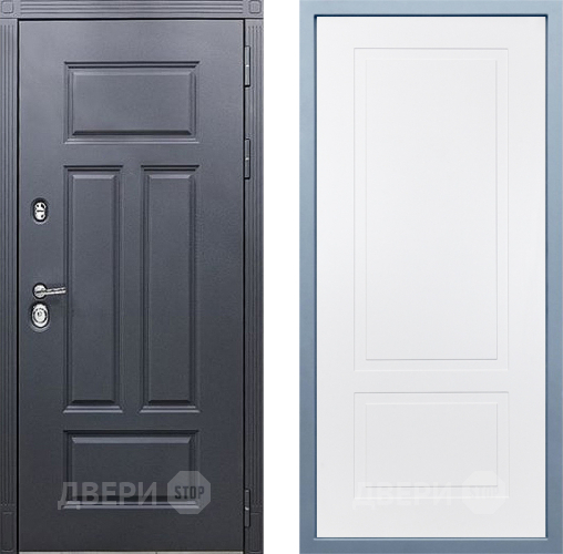 Входная металлическая Дверь Дива МХ-29 STR Н-7 Белый в Пущино