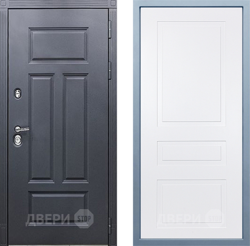 Входная металлическая Дверь Дива МХ-29 STR Н-13 Белый в Пущино