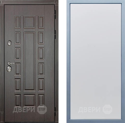 Входная металлическая Дверь Дива МХ-53 STR Н-1 Белый в Пущино