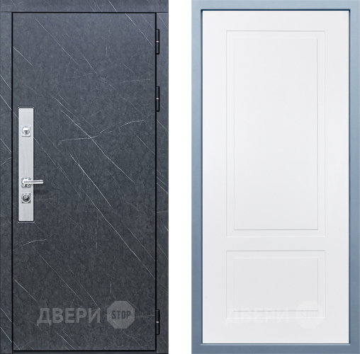 Входная металлическая Дверь Дива МХ-26 STR Н-7 Белый в Пущино