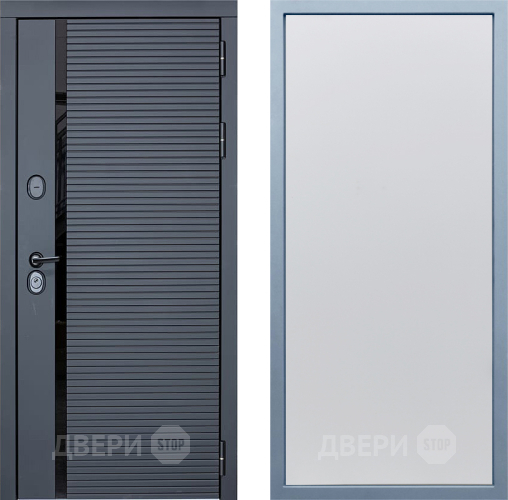 Входная металлическая Дверь Дива МХ-45 STR Н-1 Белый в Пущино