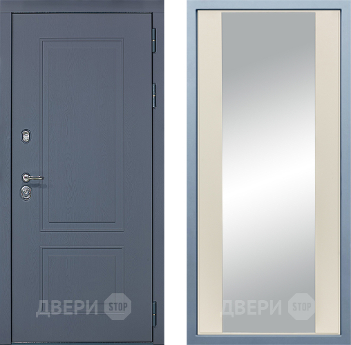 Входная металлическая Дверь Дива МХ-38 STR Д-15 Зеркало Шампань в Пущино