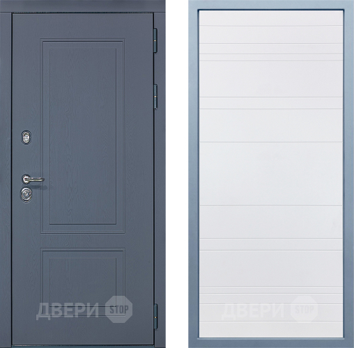 Входная металлическая Дверь Дива МХ-38 STR Д-5 Белый в Пущино