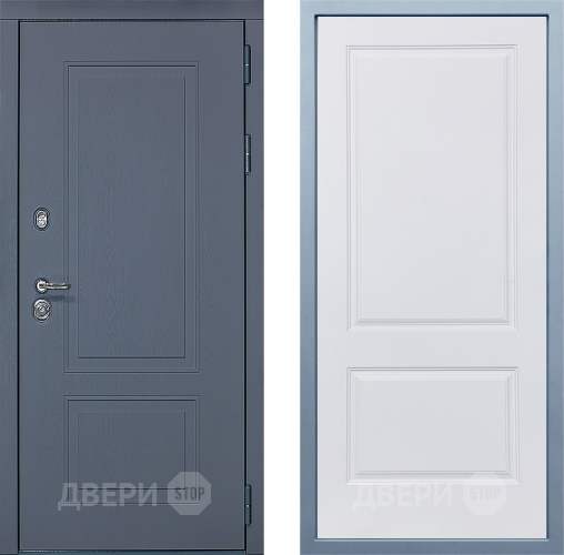 Входная металлическая Дверь Дива МХ-38 STR Д-7 Белый в Пущино