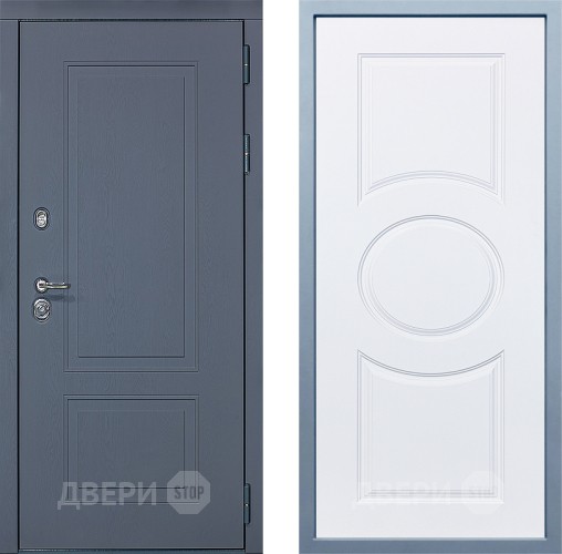 Входная металлическая Дверь Дива МХ-38 STR Д-8 Белый в Пущино