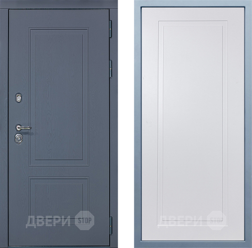 Входная металлическая Дверь Дива МХ-38 STR Н-10 Белый в Пущино