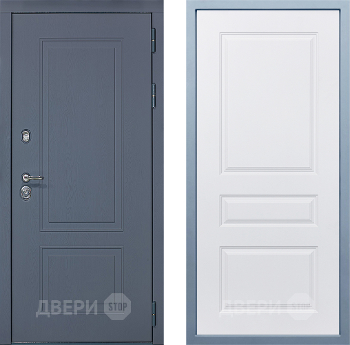 Входная металлическая Дверь Дива МХ-38 STR Д-13 Белый в Пущино