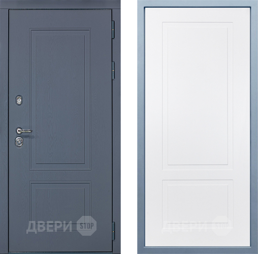 Входная металлическая Дверь Дива МХ-38 STR Н-7 Белый в Пущино