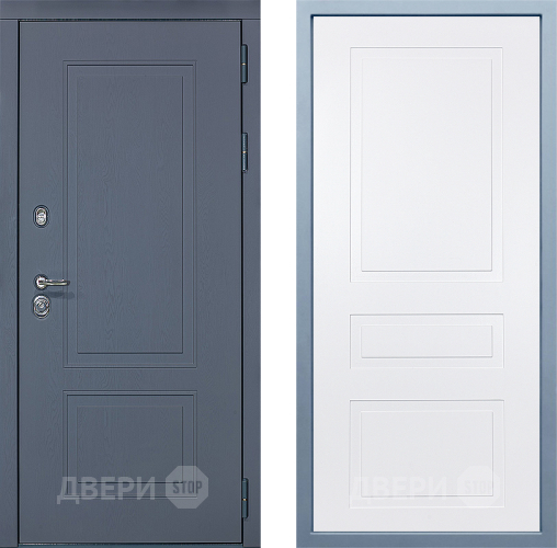 Входная металлическая Дверь Дива МХ-38 STR Н-13 Белый в Пущино