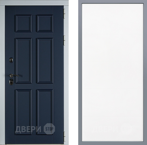 Дверь Заводские двери Стокгольм Тривия Белый софт в Пущино