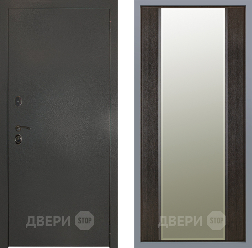 Дверь Заводские двери Эталон 3к антик серебро Зеркало Макси Венге в Пущино