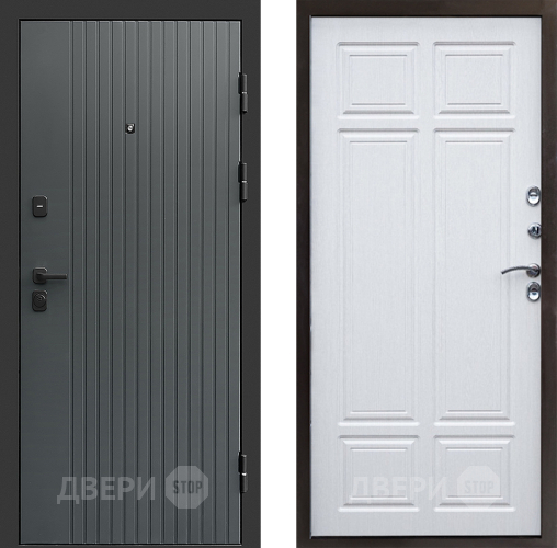 Входная металлическая Дверь Престиж Tvist Grey Премиум Лиственница белая в Пущино