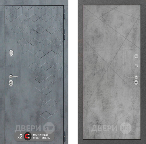 Входная металлическая Дверь Лабиринт (LABIRINT) Бетон 24 Бетон светлый в Пущино