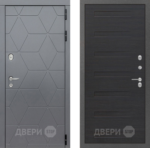 Входная металлическая Дверь Лабиринт (LABIRINT) Cosmo 14 Эковенге поперечный в Пущино