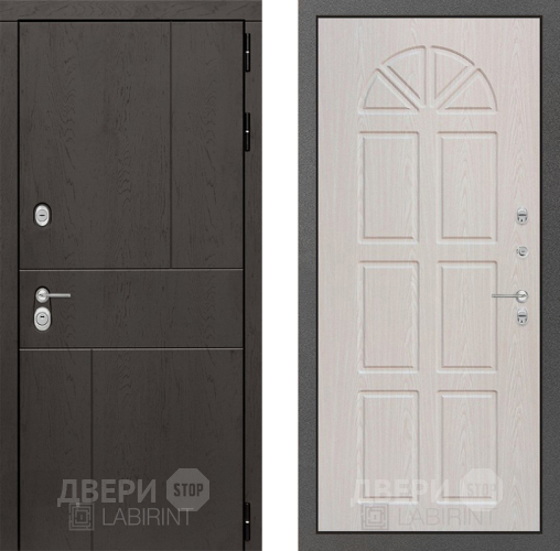 Входная металлическая Дверь Лабиринт (LABIRINT) Urban 15 VINORIT Алмон 25 в Пущино