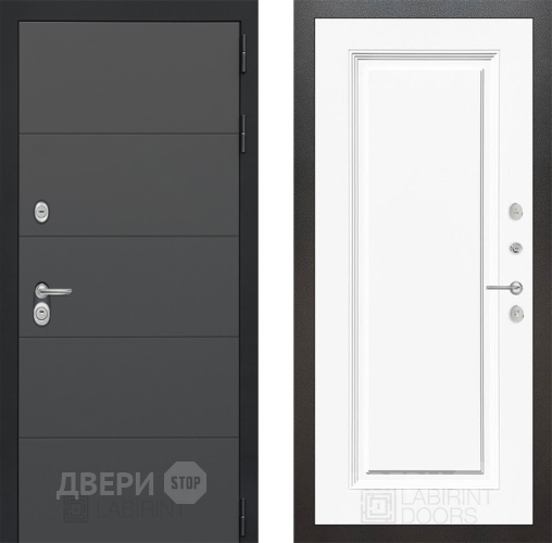 Дверь Лабиринт (LABIRINT) Art 27 Белый (RAL-9003) в Пущино