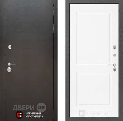 Дверь Лабиринт (LABIRINT) Silver 11 Белый софт в Пущино