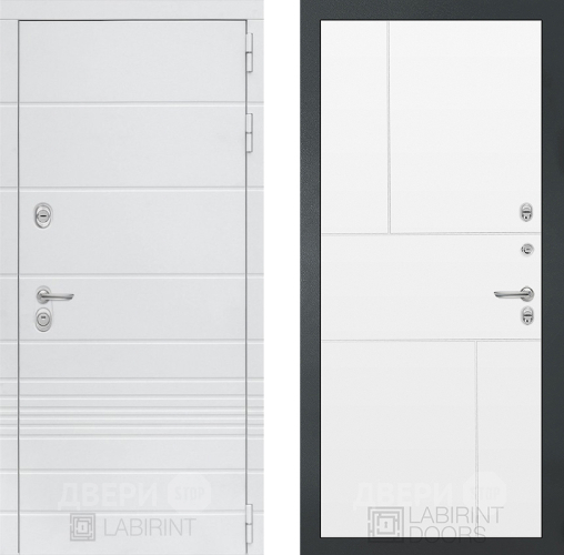 Дверь Лабиринт (LABIRINT) Трендо 21 Белый софт в Пущино