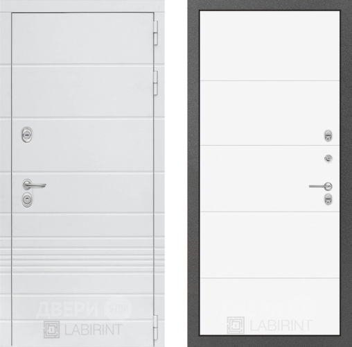 Дверь Лабиринт (LABIRINT) Трендо 13 Белый софт в Пущино