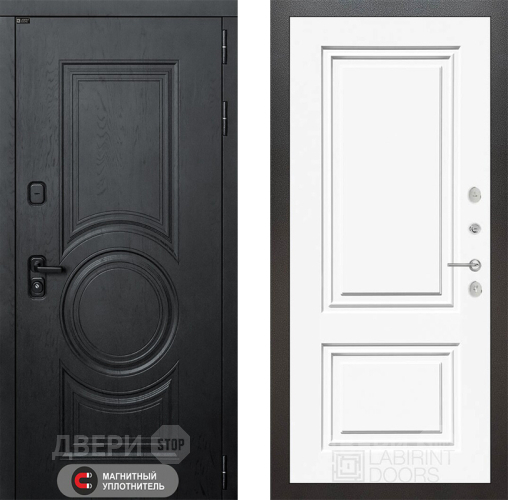Дверь Лабиринт (LABIRINT) Гранд 26 Белый (RAL-9003) в Пущино