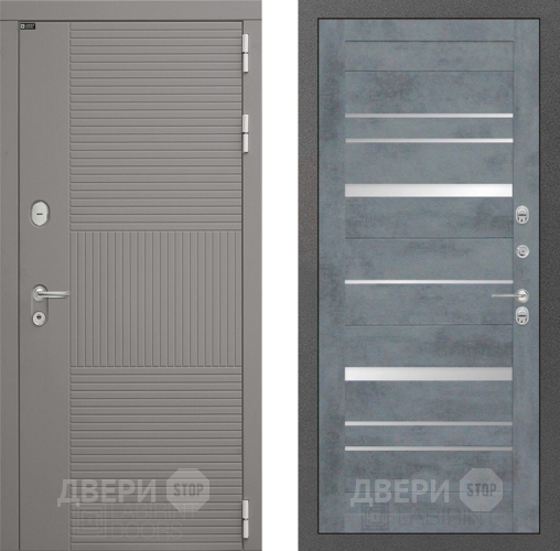 Входная металлическая Дверь Лабиринт (LABIRINT) Формо 20 Бетон темный в Пущино