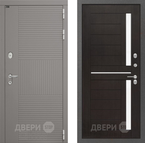 Входная металлическая Дверь Лабиринт (LABIRINT) Формо 02 Венге в Пущино