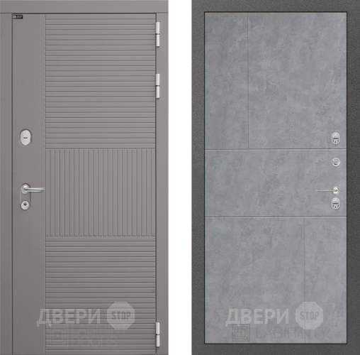 Входная металлическая Дверь Лабиринт (LABIRINT) Формо 21 Бетон светлый в Пущино