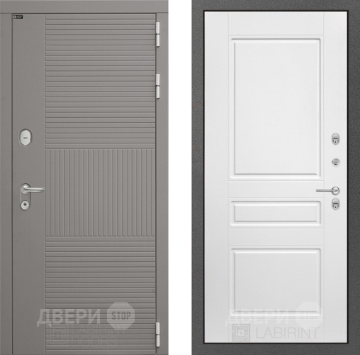 Дверь Лабиринт (LABIRINT) Формо 03 Белый софт в Пущино