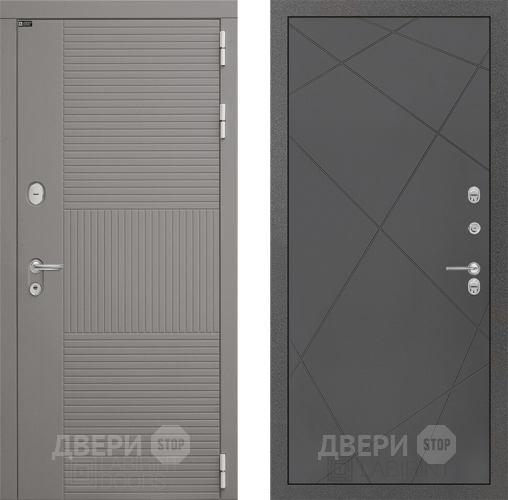 Входная металлическая Дверь Лабиринт (LABIRINT) Формо 24 Графит софт в Пущино
