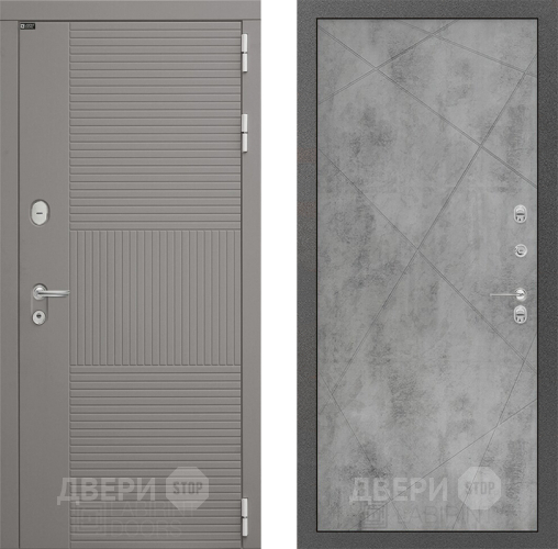 Входная металлическая Дверь Лабиринт (LABIRINT) Формо 24 Бетон светлый в Пущино