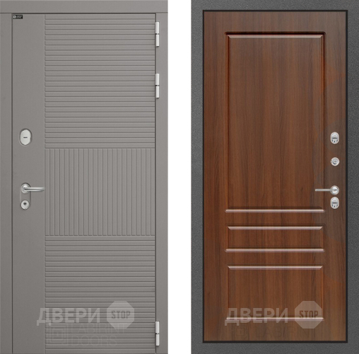 Входная металлическая Дверь Лабиринт (LABIRINT) Формо 03 Орех бренди в Пущино