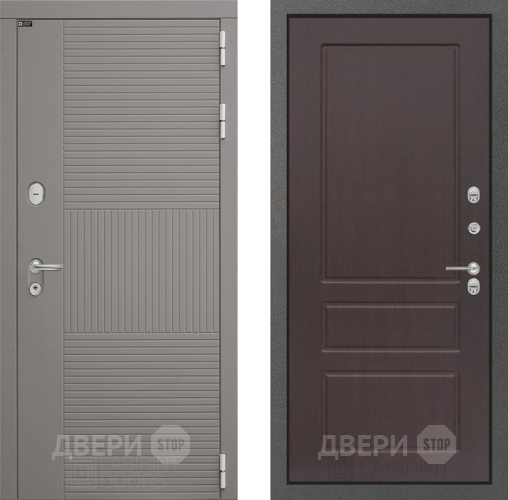 Входная металлическая Дверь Лабиринт (LABIRINT) Формо 03 Орех премиум в Пущино