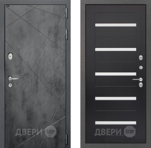 Входная металлическая Дверь Лабиринт (LABIRINT) Лофт 01 Венге в Пущино
