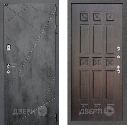 Входная металлическая Дверь Лабиринт (LABIRINT) Лофт 16 VINORIT Алмон 28 в Пущино