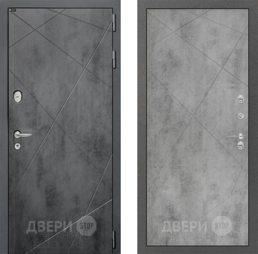 Входная металлическая Дверь Лабиринт (LABIRINT) Лофт 24 Бетон светлый в Пущино