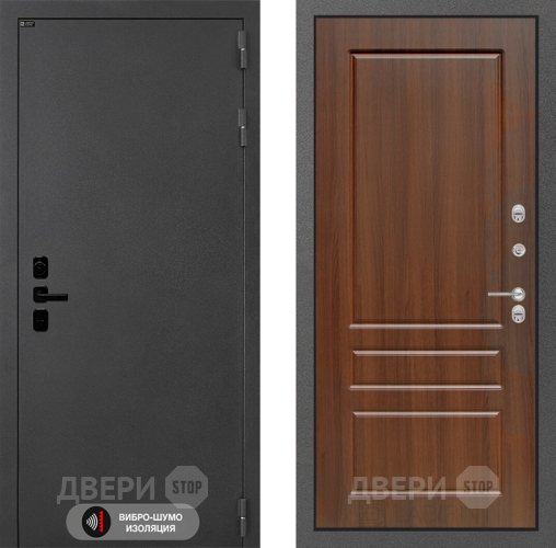 Входная металлическая Дверь Лабиринт (LABIRINT) Acustic 03 Орех бренди в Пущино