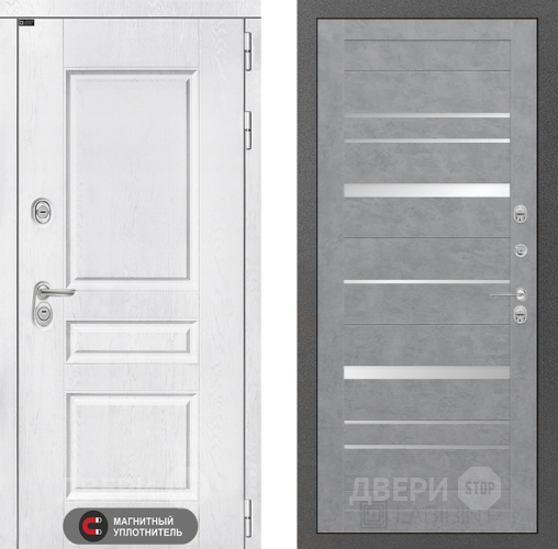 Входная металлическая Дверь Лабиринт (LABIRINT) Versal 20 Бетон светлый в Пущино