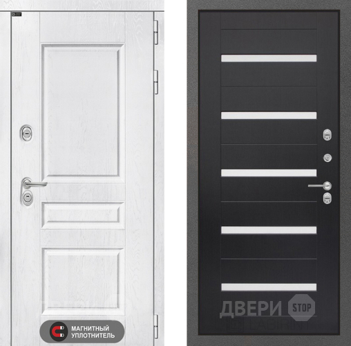 Входная металлическая Дверь Лабиринт (LABIRINT) Versal 01 Венге в Пущино