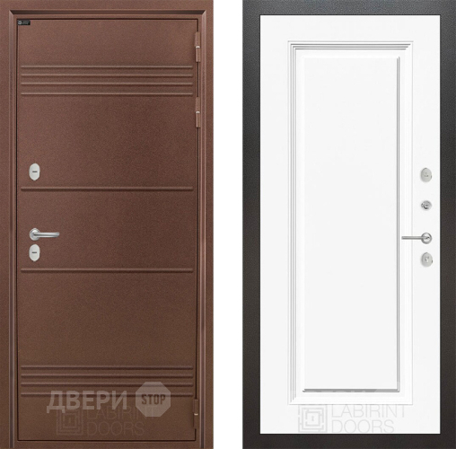 Дверь Лабиринт (LABIRINT) Термо Лайт 27 Белый (RAL-9003) в Пущино