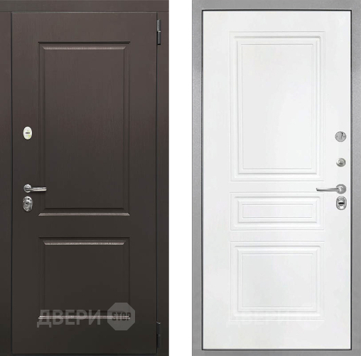 Входная металлическая Дверь Интекрон (INTECRON) Кампо ФЛ-243 Белый матовый в Пущино