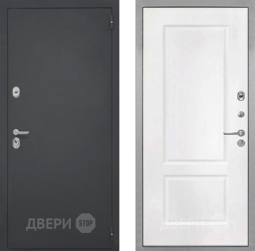 Входная металлическая Дверь Интекрон (INTECRON) Гектор КВ-2 Белый матовый в Пущино