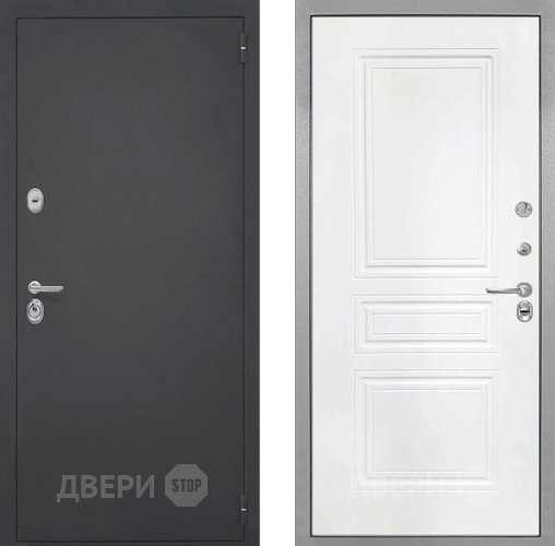 Входная металлическая Дверь Интекрон (INTECRON) Гектор ФЛ-243 Белый матовый в Пущино