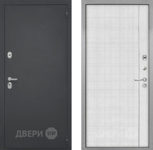 Входная металлическая Дверь Интекрон (INTECRON) Гектор В-07 с молдингом Лофт белый в Пущино