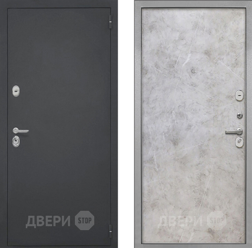 Входная металлическая Дверь Интекрон (INTECRON) Гектор Гладкая Мрамор светлый в Пущино