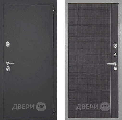 Входная металлическая Дверь Интекрон (INTECRON) Гектор В-07 с молдингом Венге в Пущино