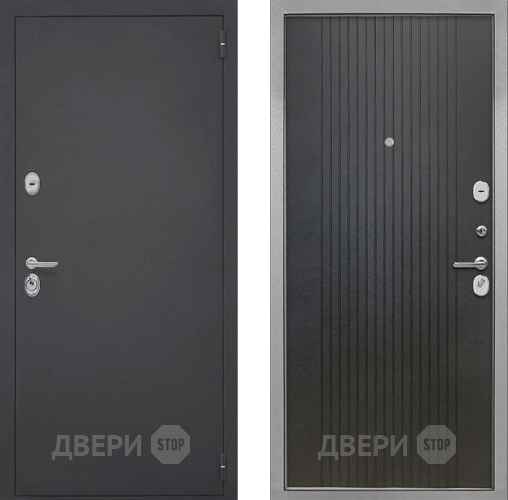 Входная металлическая Дверь Интекрон (INTECRON) Гектор ФЛ-295 Лофт черный в Пущино