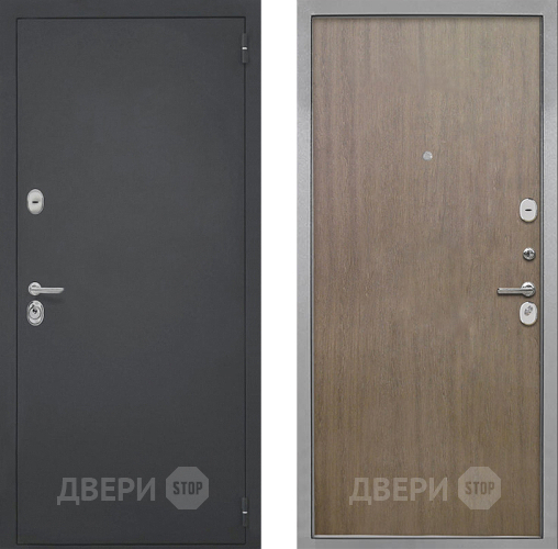Входная металлическая Дверь Интекрон (INTECRON) Гектор Гладкая шпон Венге коричневый в Пущино
