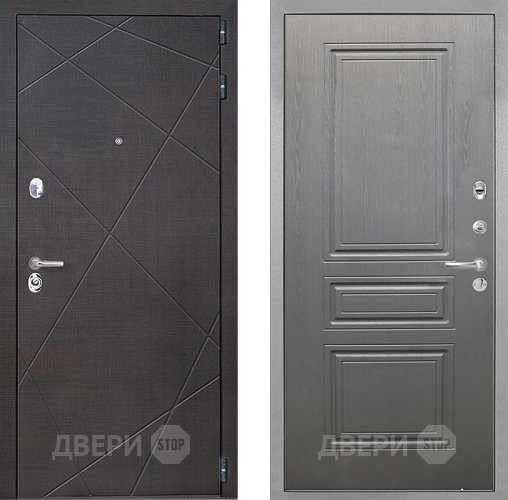 Входная металлическая Дверь Интекрон (INTECRON) Сенатор Лучи ФЛ-243 Графит вуд дуб в Пущино
