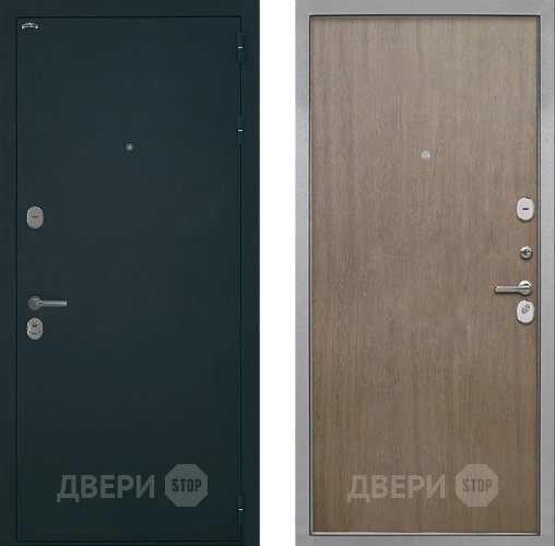 Входная металлическая Дверь Интекрон (INTECRON) Греция Гладкая шпон Венге коричневый в Пущино