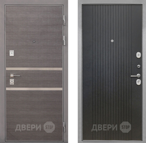 Входная металлическая Дверь Интекрон (INTECRON) Неаполь ФЛ-295 Лофт черный в Пущино